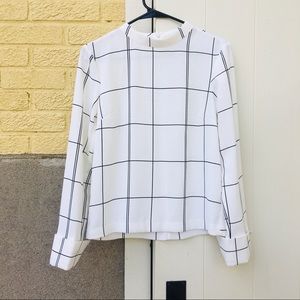 Small White Polished Blouse